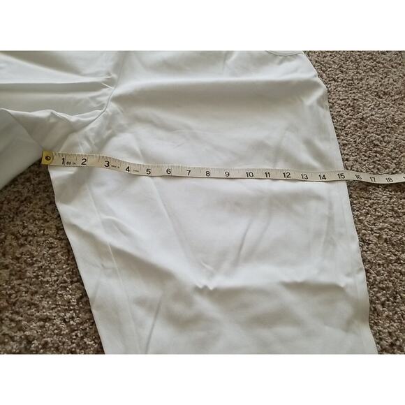 NEW Soft Surroundings Superla 2X Stretch Pull On Straight Leg Crop White Pants - Picture 6 of 12